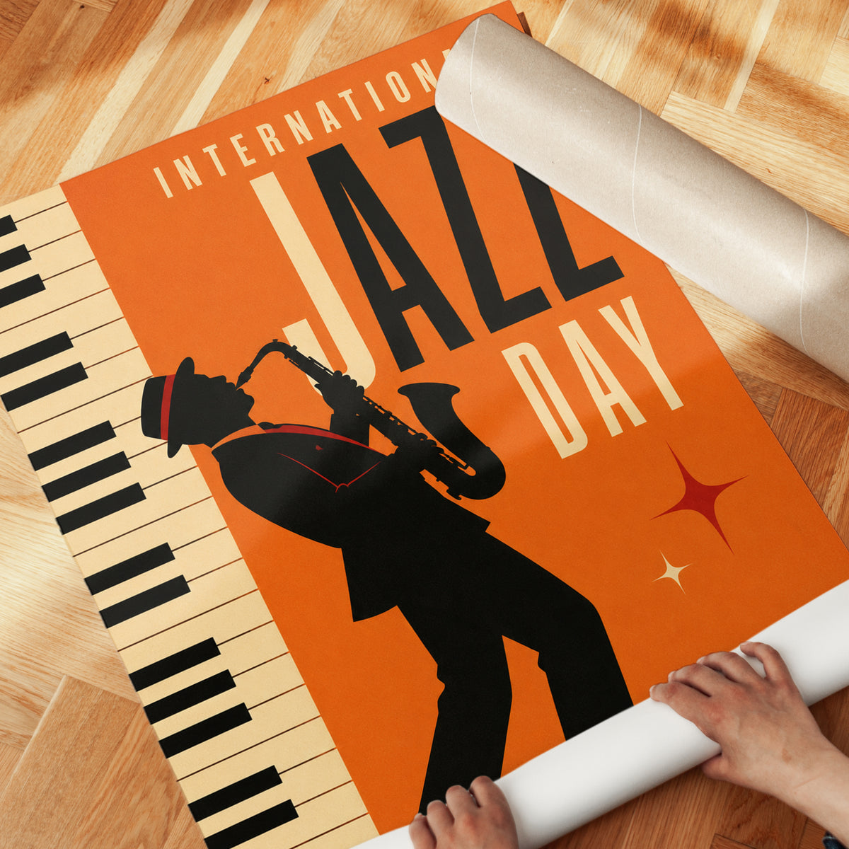 Vintage Jazz Poster - detail