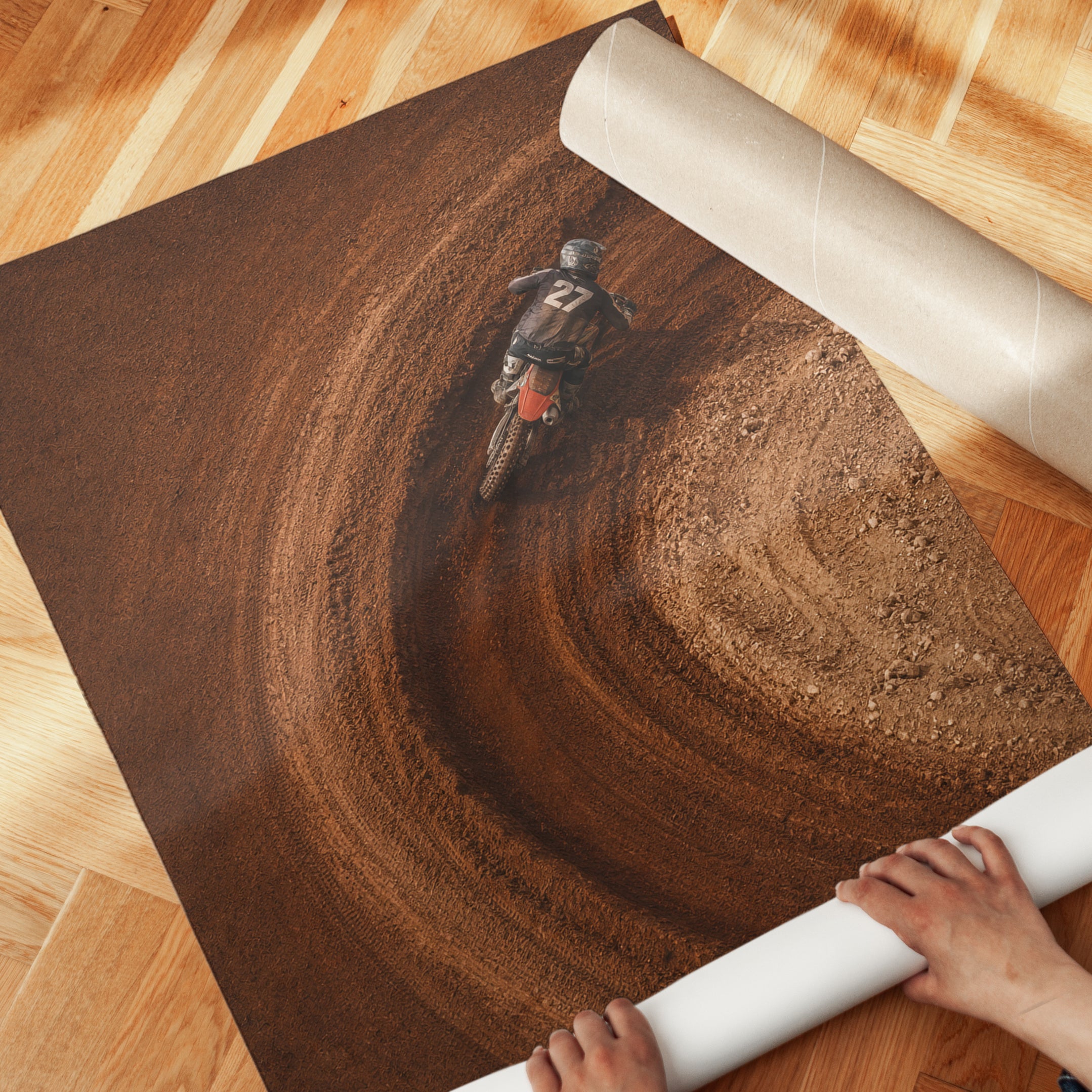 Motocross Wall Art – Dirt Bike Print - detail
