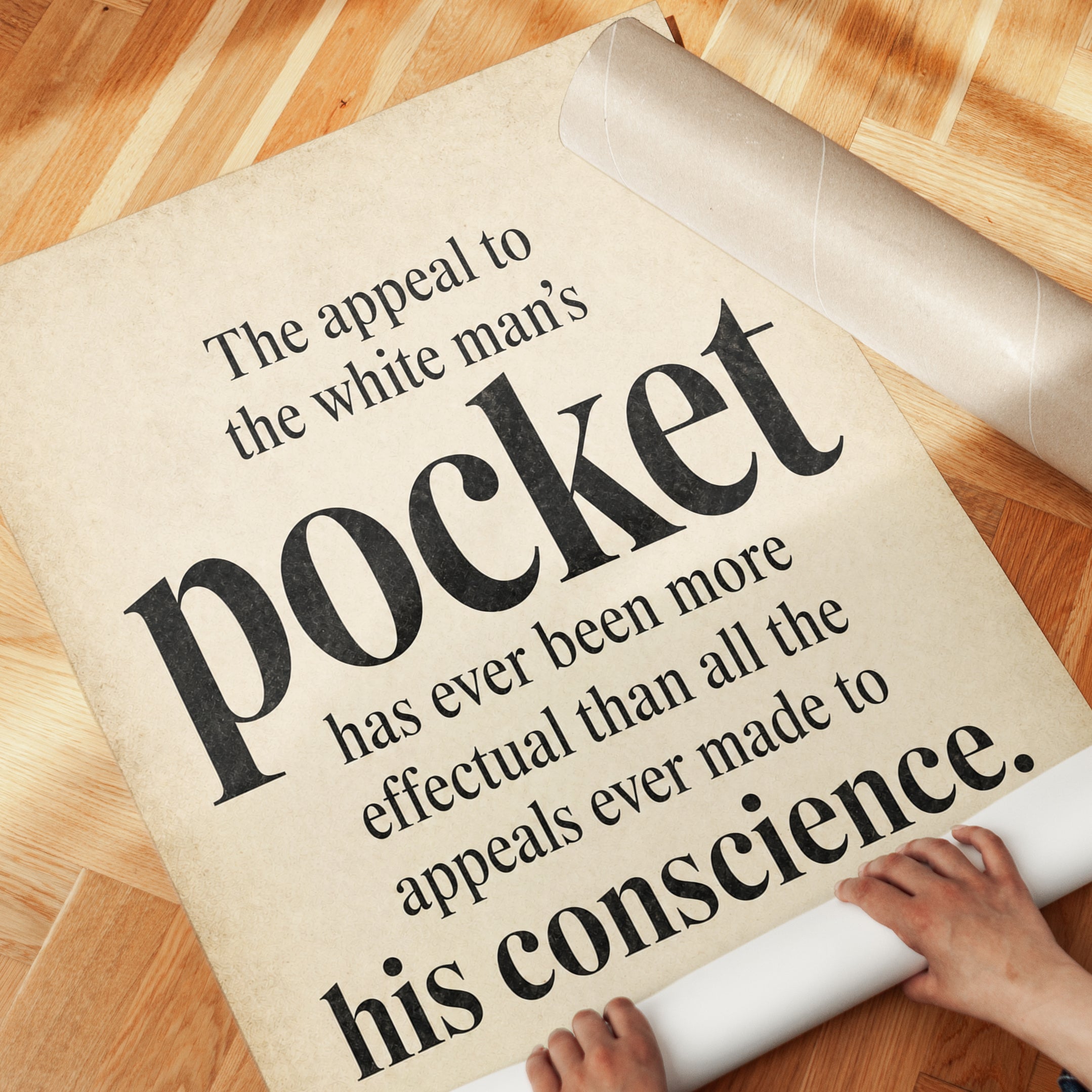Ida B Wells Quote Print – Civil Rights Wall Art - detail