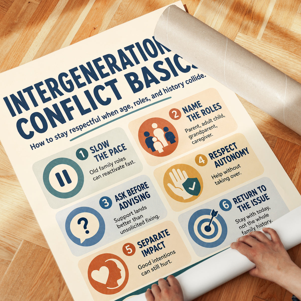Intergenerational Conflict Wall Art - detail