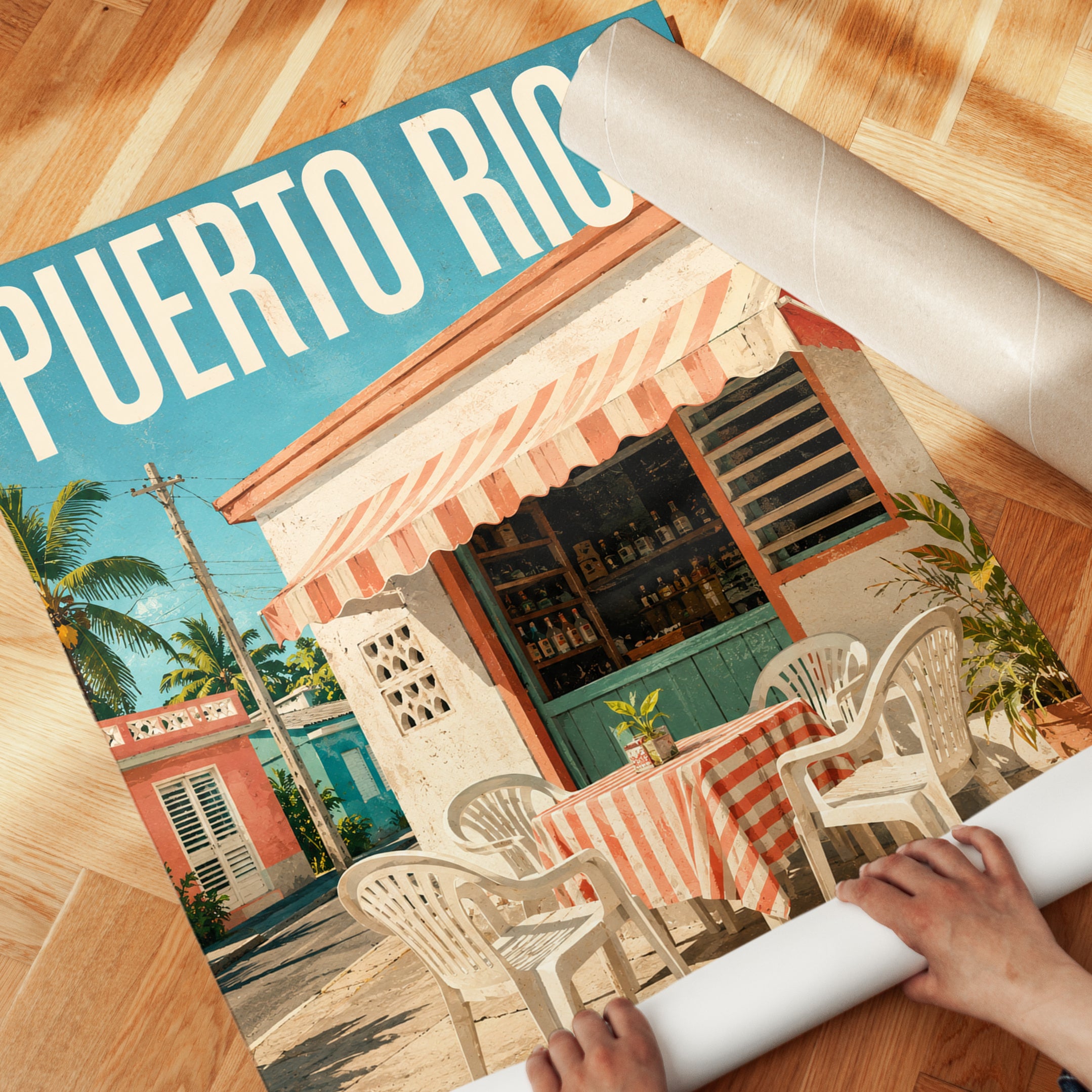 Puerto Rico Travel Poster - detail