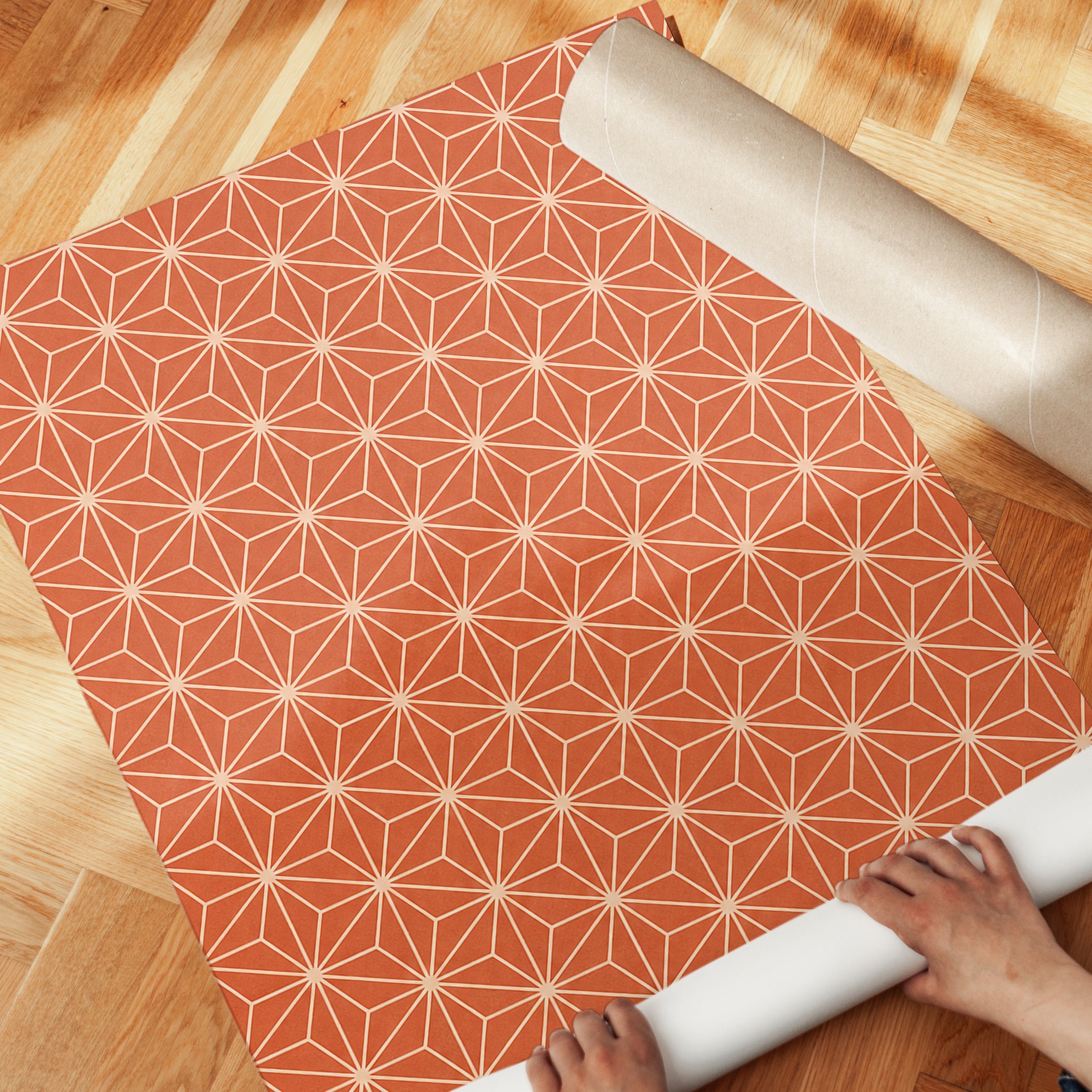Asanoha Pattern Print: Japanese Geometric Design - detail