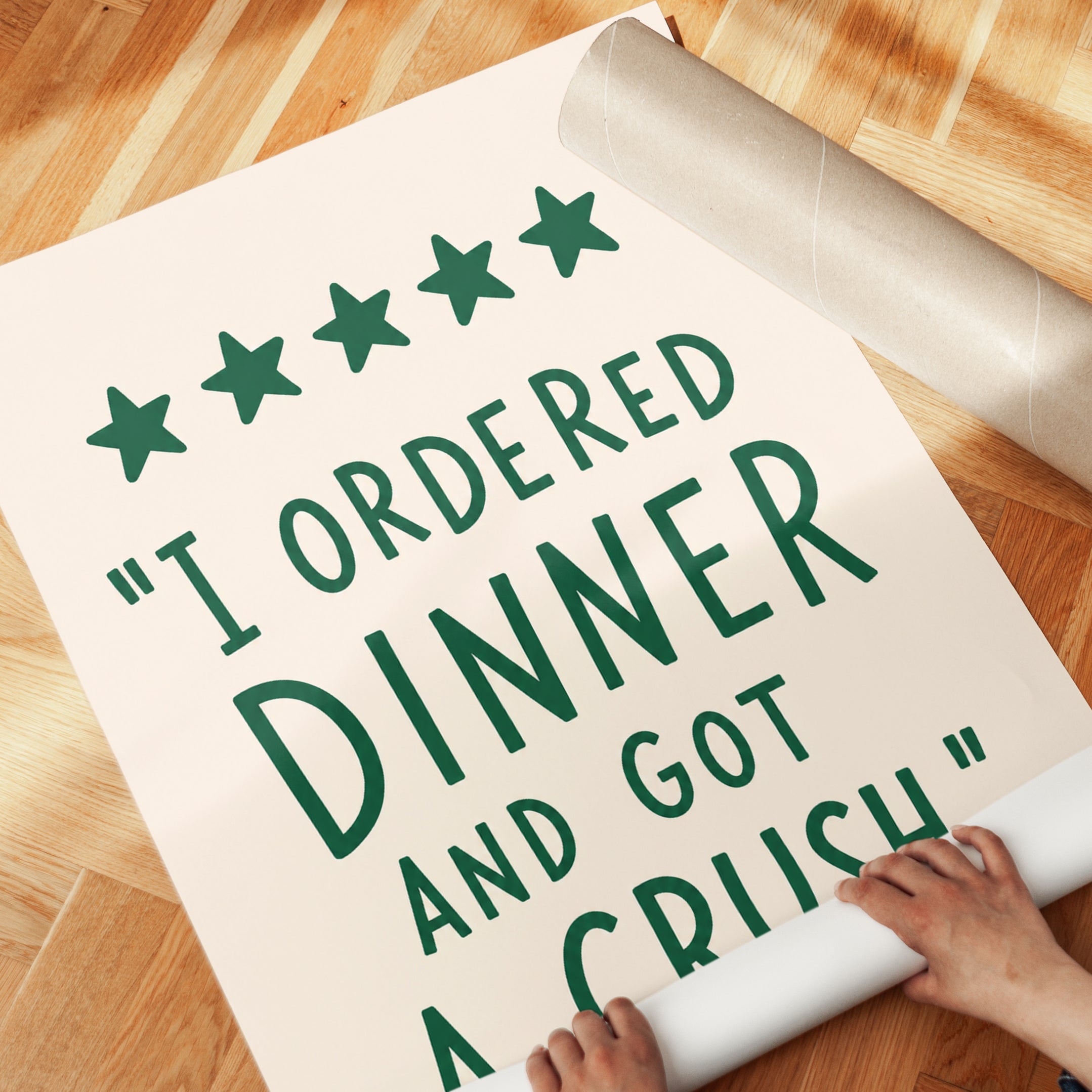 Funny Food Print – Five Star Review - detail