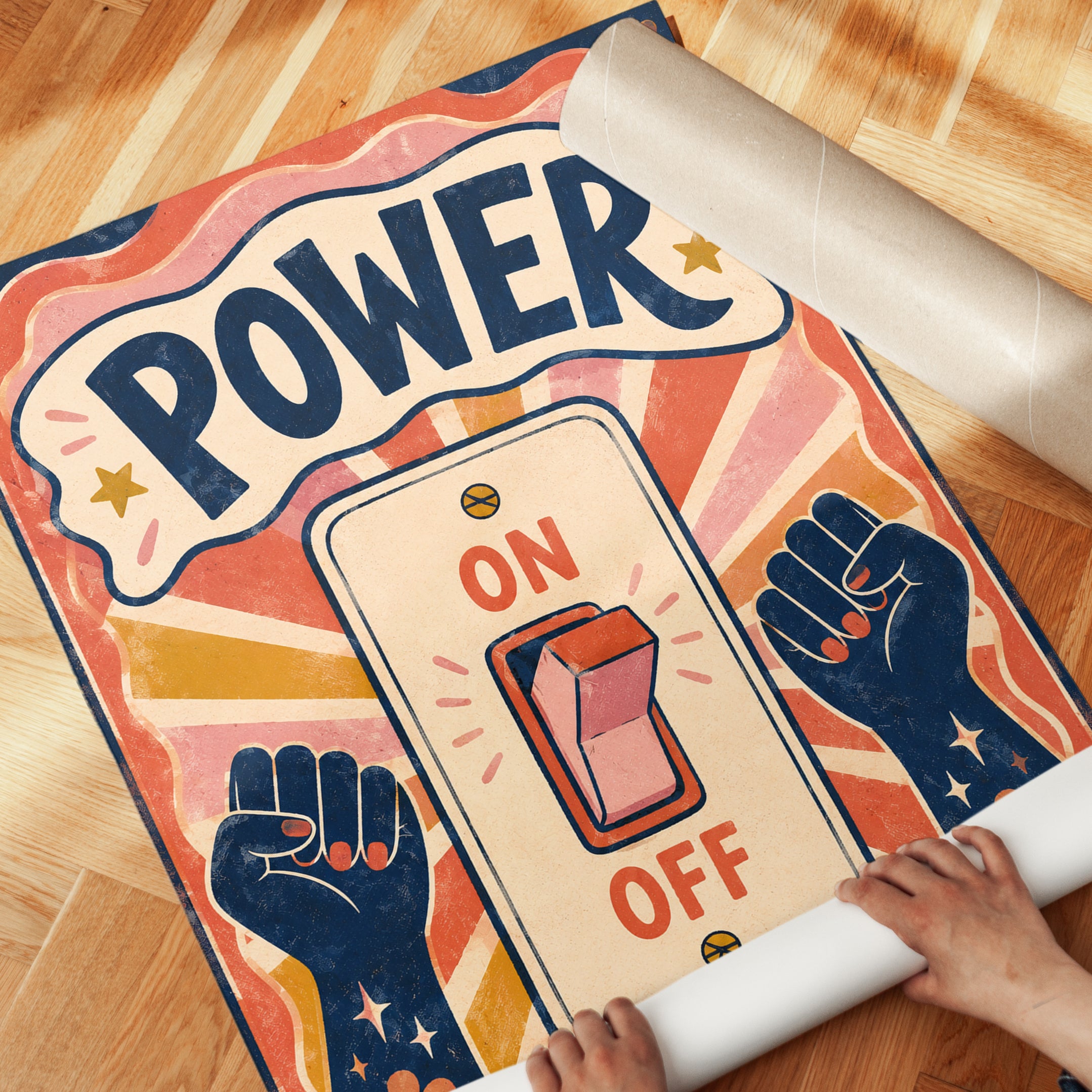 Empowerment Wall Art – Motivational Quote Print - detail