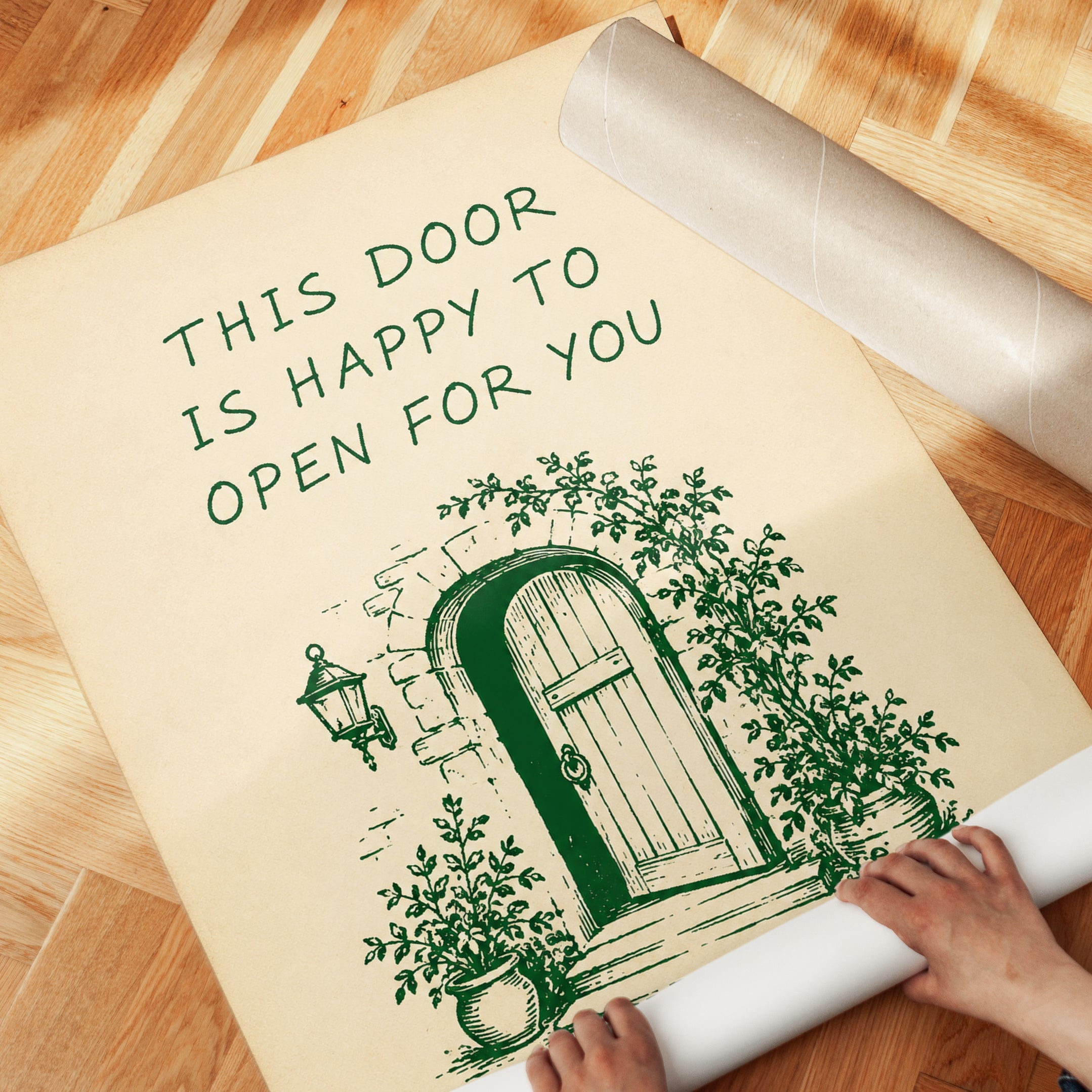 Cottagecore Door Art Print - detail