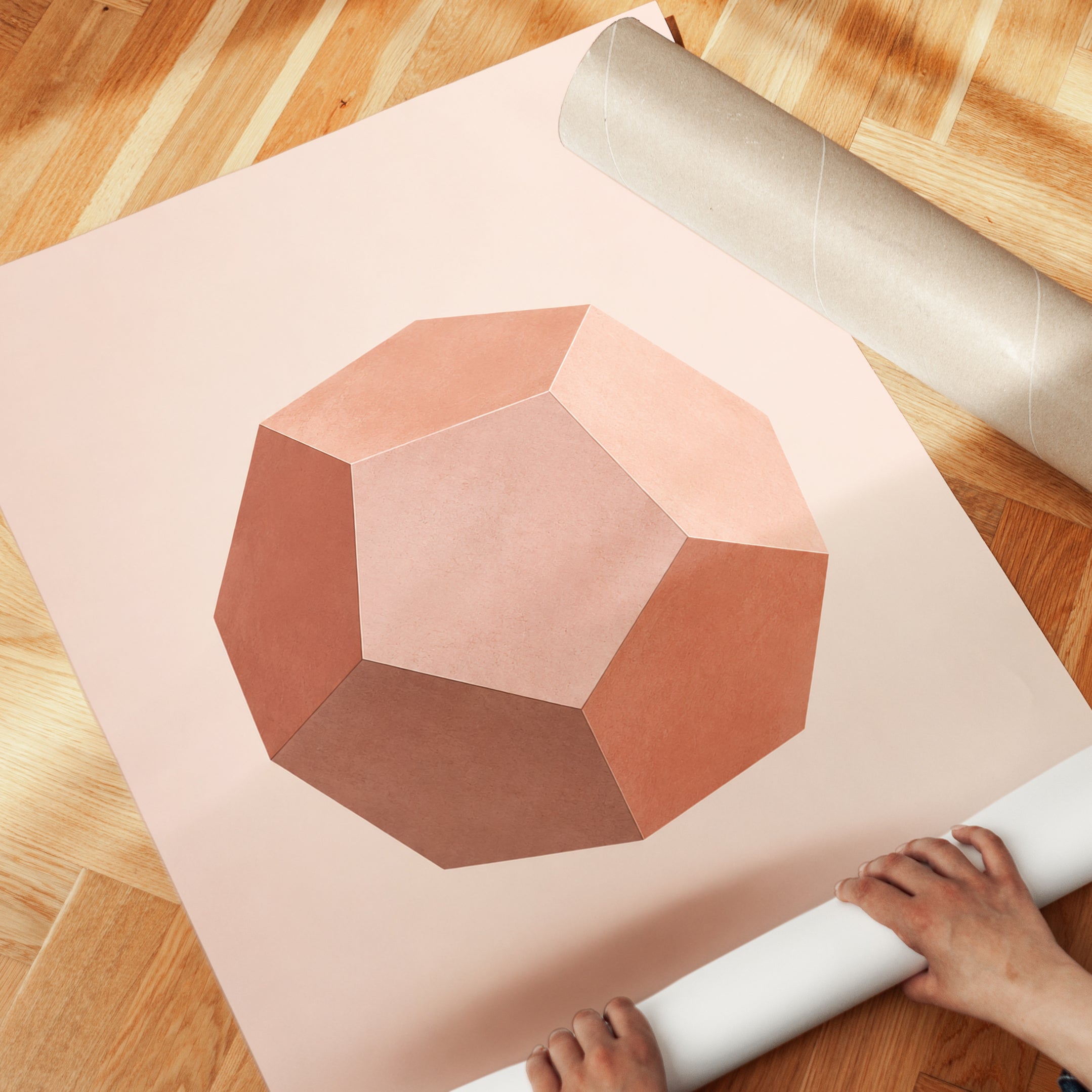 Geometric Wall Art – Modern Abstract Print - detail
