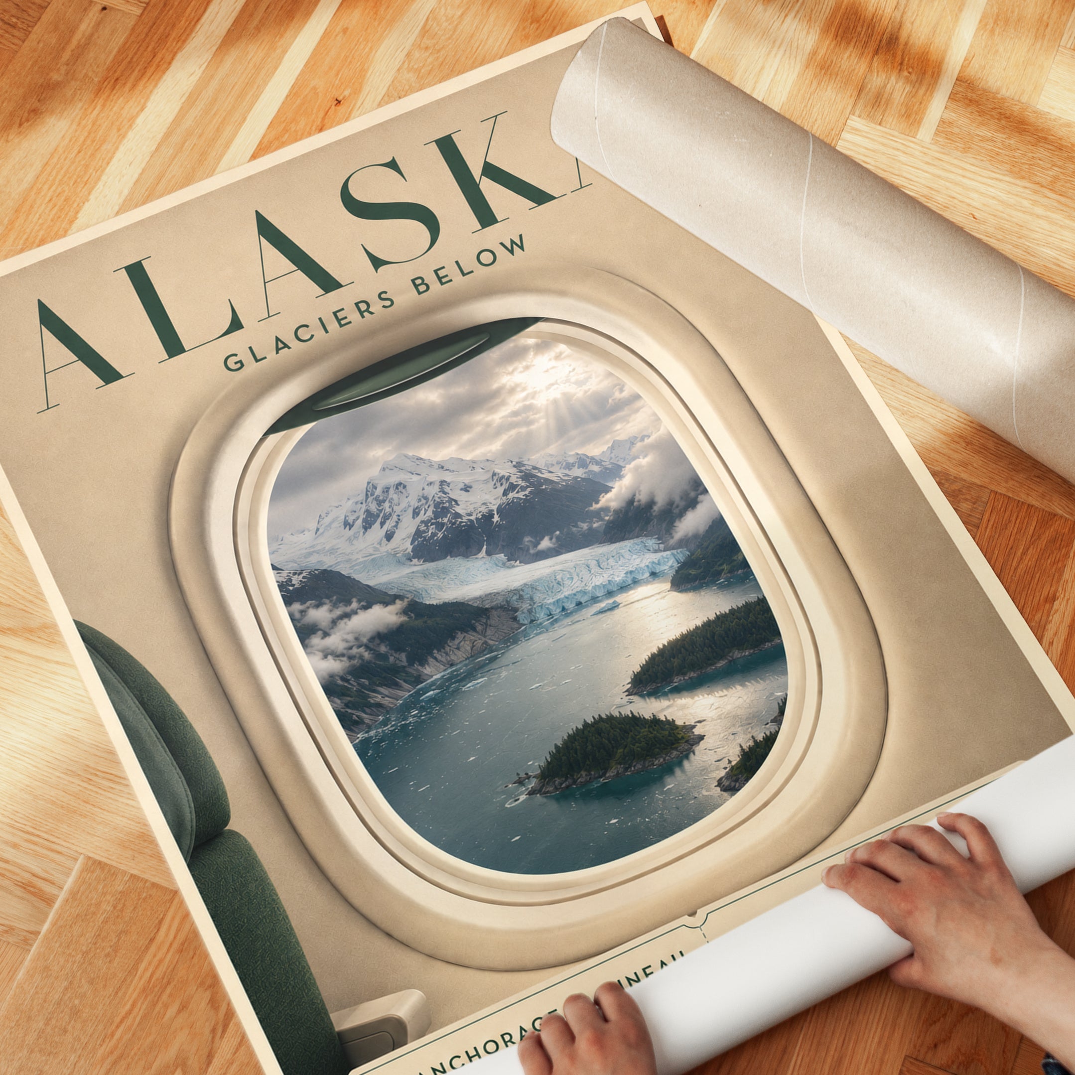 Alaska Travel Poster - detail