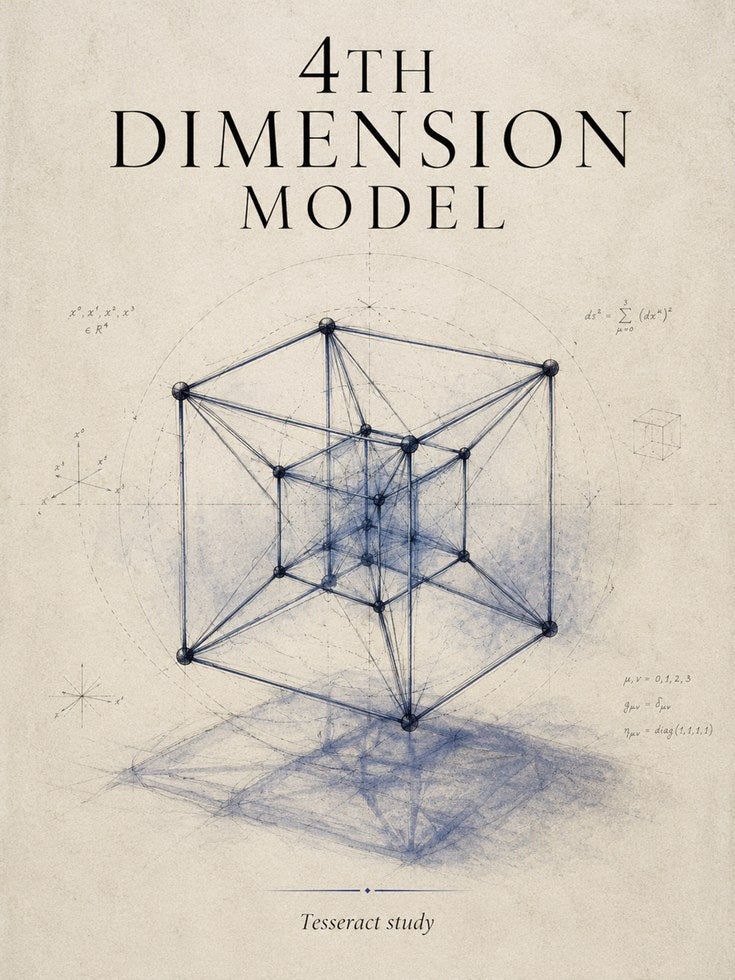 Geometry Wall Art – 4th Dimension Model Print - artwork on paper