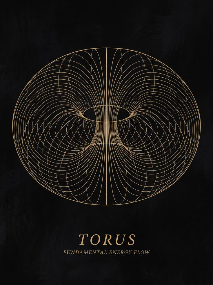 Torus Energy Flow Print - artwork on paper