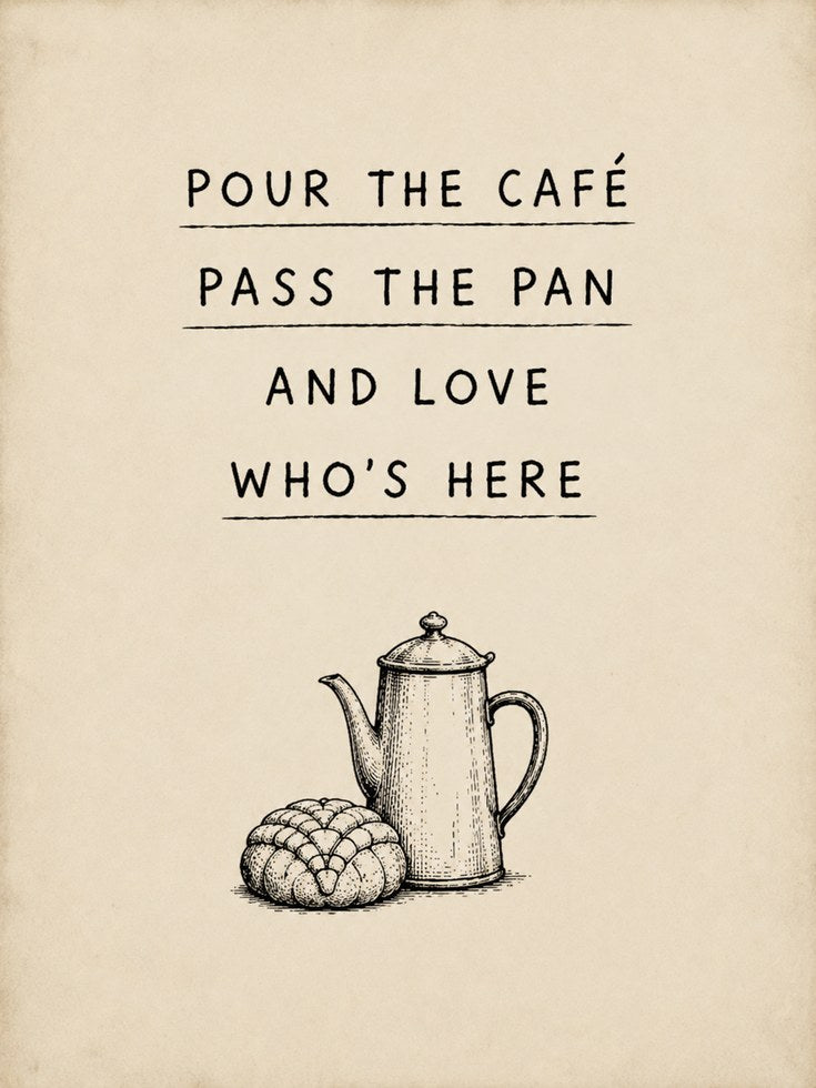 Coffee Quote Wall Art: French Vintage Style - artwork on paper