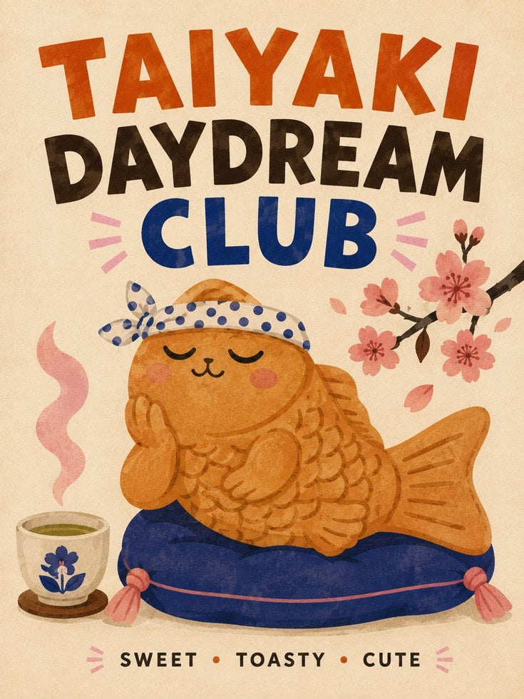Taiyaki Daydream Club Print - artwork on paper