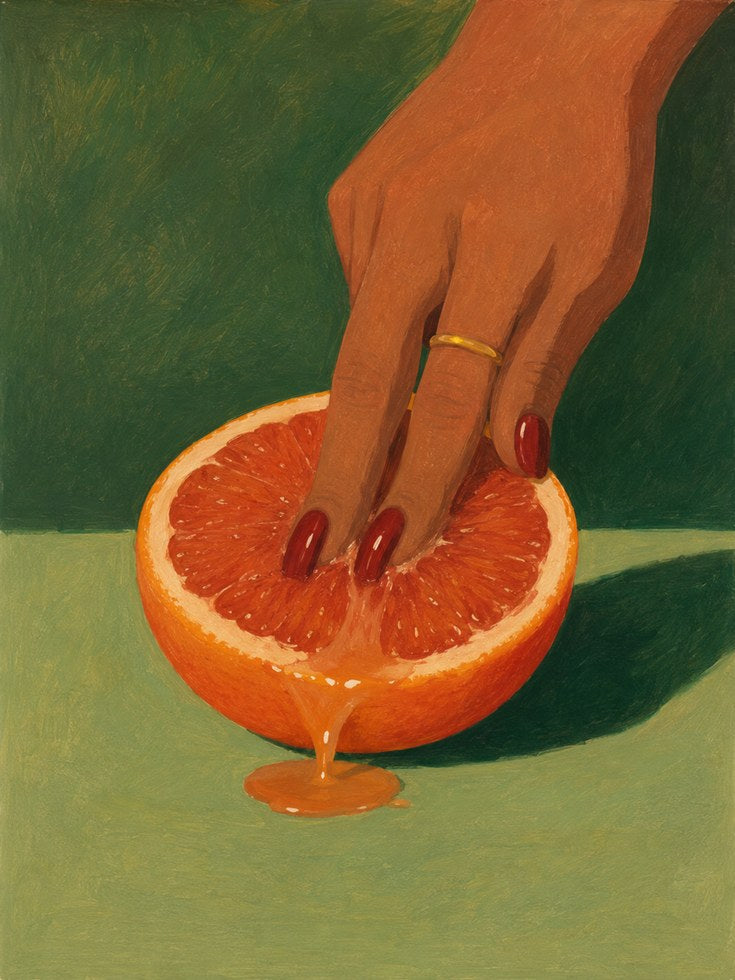 Orange Kitchen Wall Art – Food Print - artwork on paper