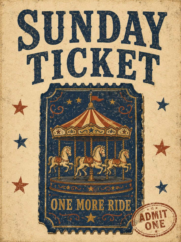 Vintage Carnival Poster - artwork on paper