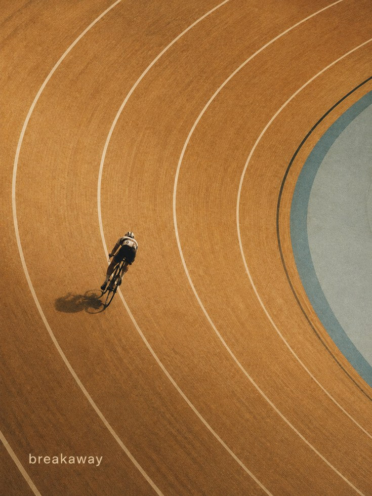 Cycling Wall Art – Minimalist Sports Print - artwork on paper