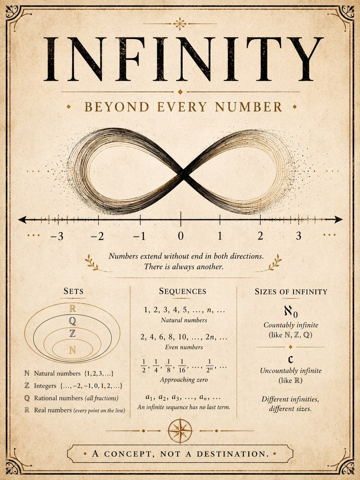 Infinity Math Poster - artwork on paper