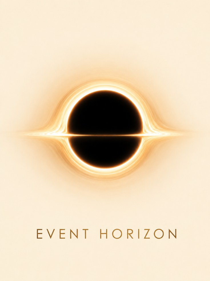 Black Hole Wall Art – Event Horizon Print - artwork on paper