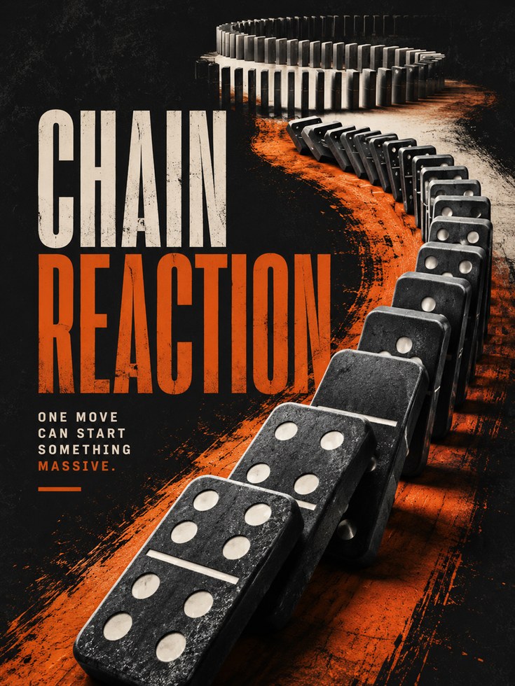 Motivational Wall Art – Chain Reaction Print - artwork on paper