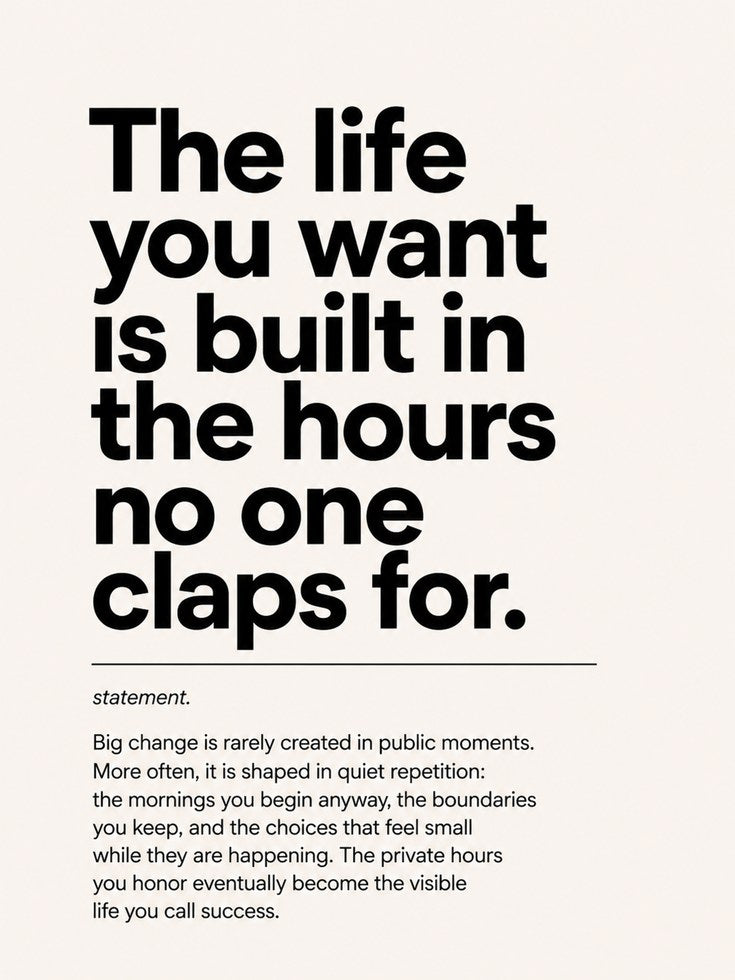 Motivational Typography Print: Life You Want Quote - artwork on paper