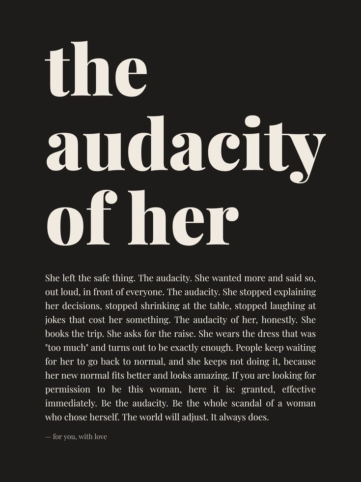 Audacity of Her Print – Feminist Wall Art - artwork on paper