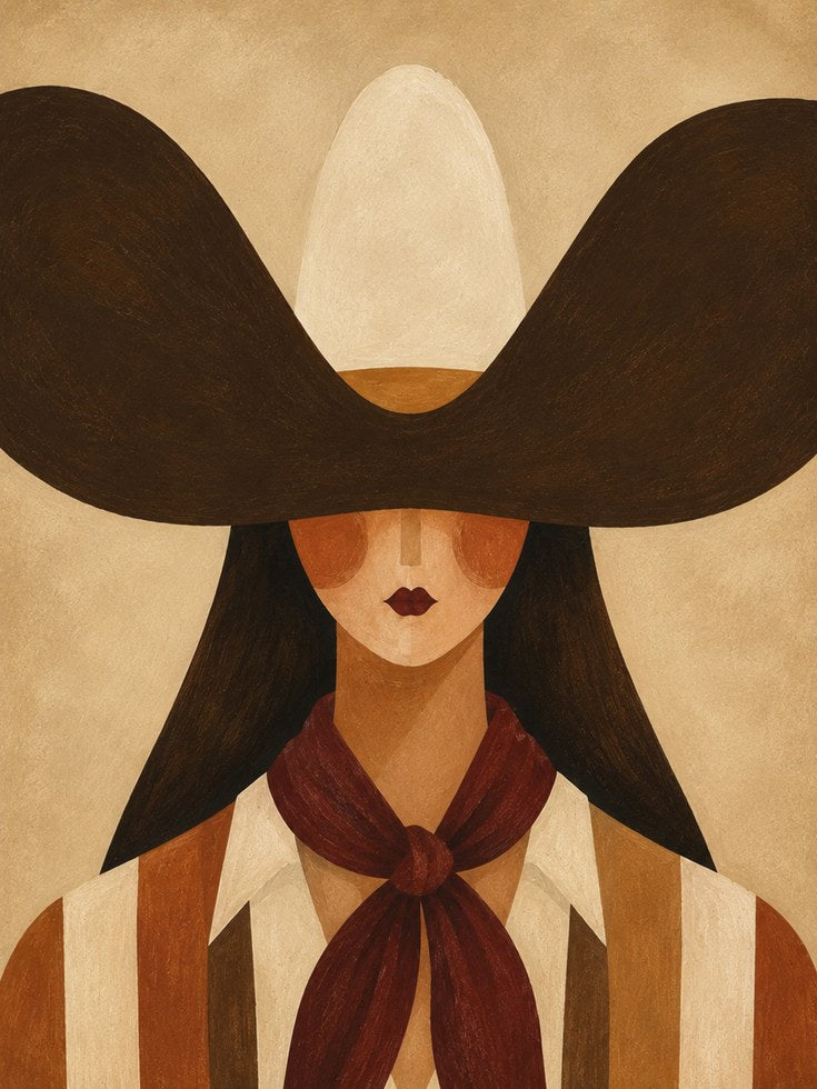 Minimalist Woman Portrait – Fashion Wall Art - artwork on paper