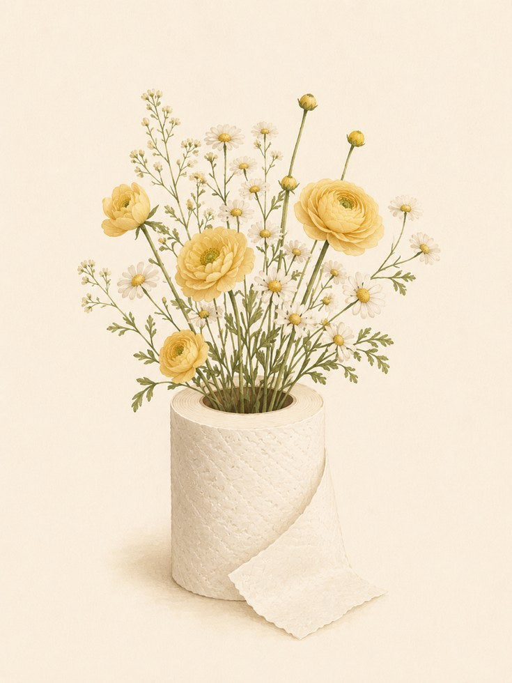 Yellow Floral Wall Art – Ranunculus Print - artwork on paper