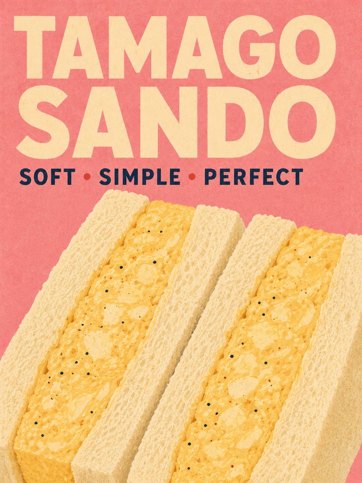 Japanese Sandwich Poster - artwork on paper