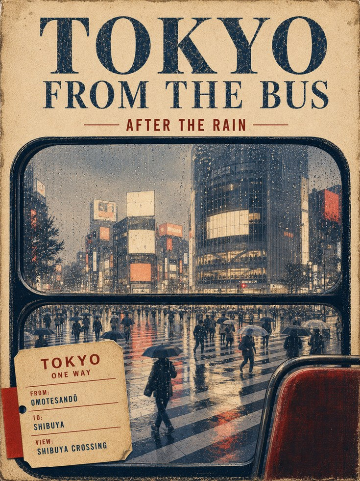 Tokyo Travel Poster – Japan Wall Art - artwork on paper