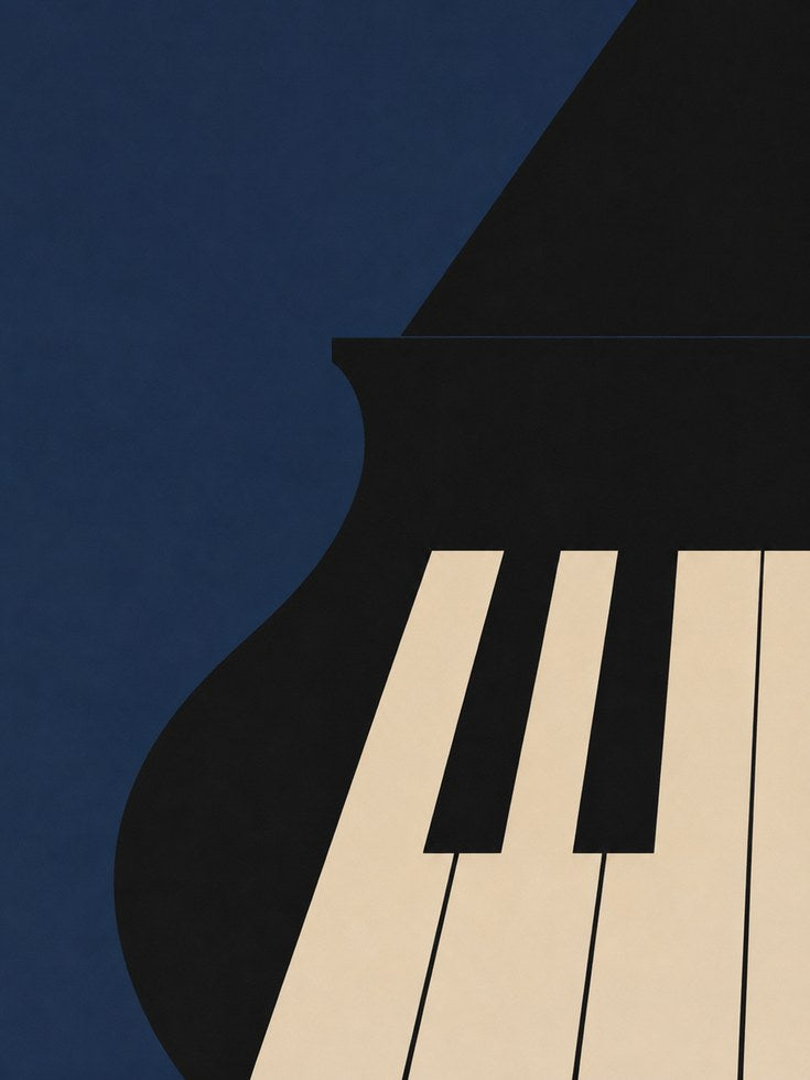 Piano Wall Art – Music Room Decor - artwork on paper