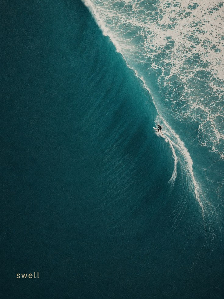 Ocean Wave Wall Art – Surfing Print - artwork on paper