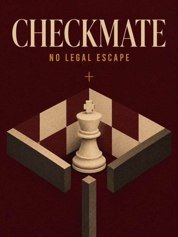 Chess Checkmate Art Print: Vintage Isometric Strategy Poster - artwork on paper