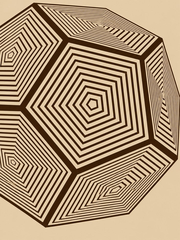 Geometric Wall Art – Op Art Print - artwork on paper