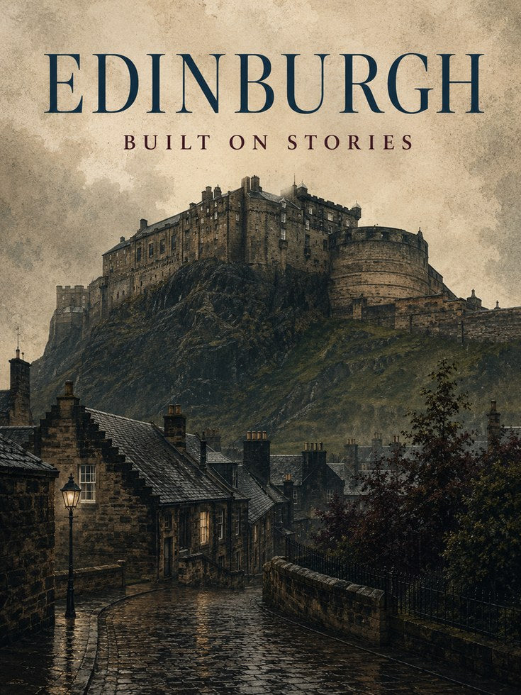 Edinburgh Castle Poster – Scotland Travel Print - artwork on paper