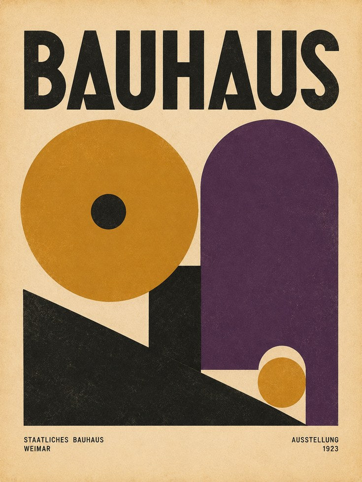 Bauhaus Exhibition Print - artwork on paper