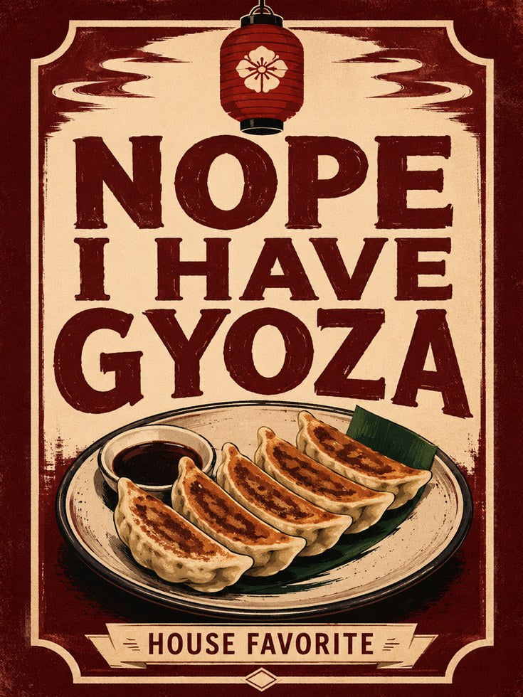 Gyoza Kitchen Wall Art – Japanese Food Poster - artwork on paper