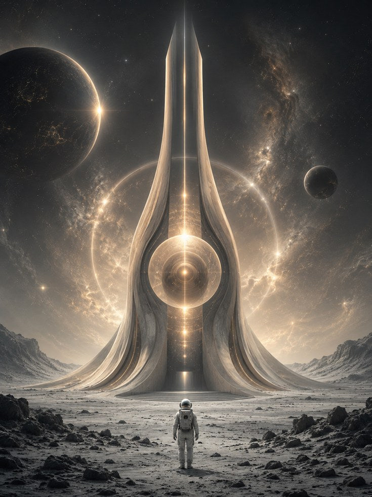 Space Explorer Wall Art – Sci Fi Poster - artwork on paper