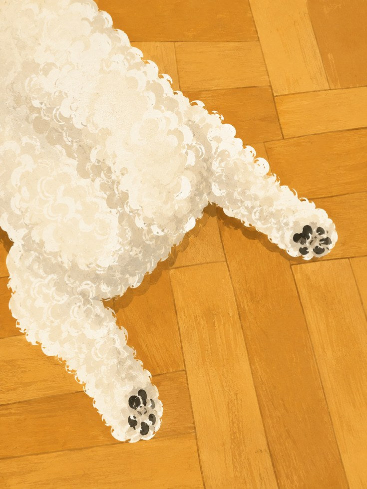 Dog Paw Wall Art – Pet Lover Print - artwork on paper