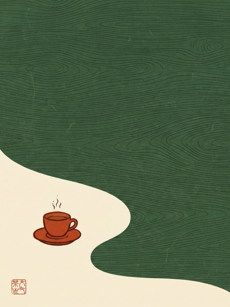 Coffee Cup Art Print - artwork on paper