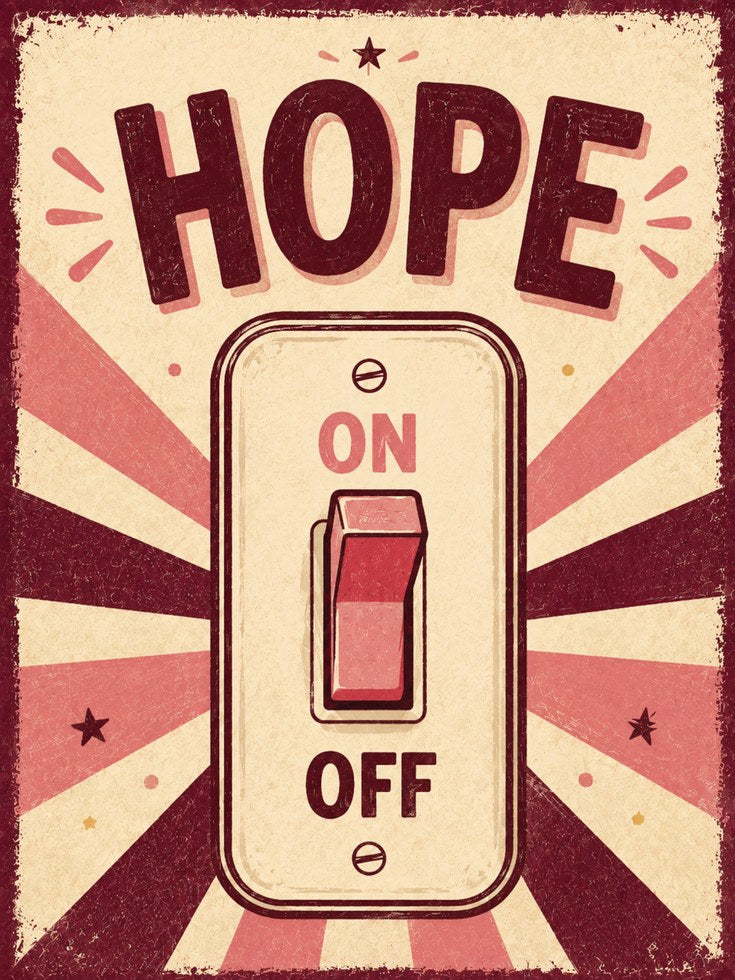 Motivational Wall Art – Hope Print - artwork on paper
