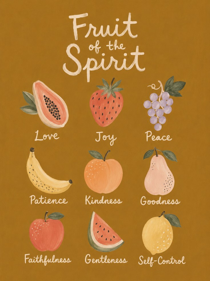 Fruit of the Spirit Print - artwork on paper
