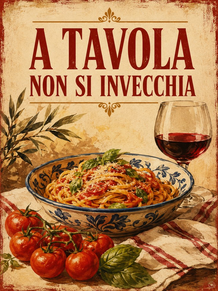 Italian Kitchen Wall Art – Pasta Print - artwork on paper