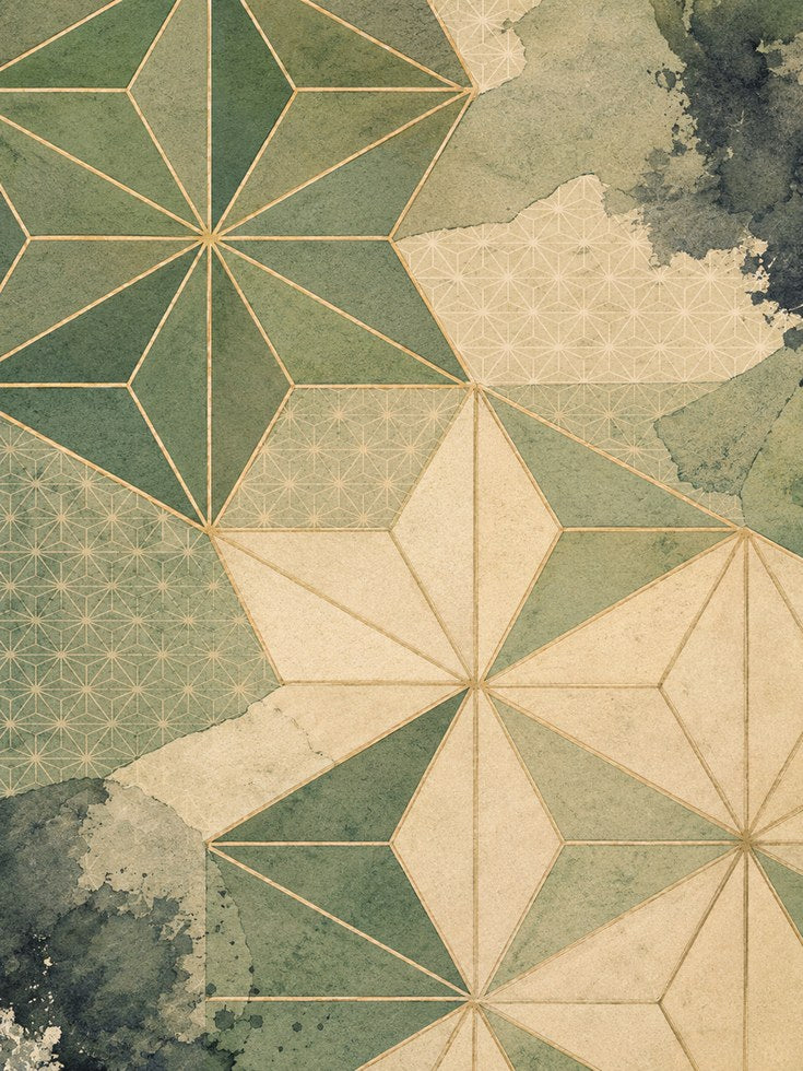 Japanese Abstract Art Print - artwork on paper