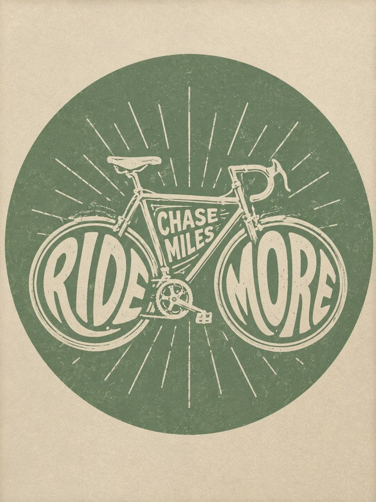 Retro Bicycle Print - artwork on paper
