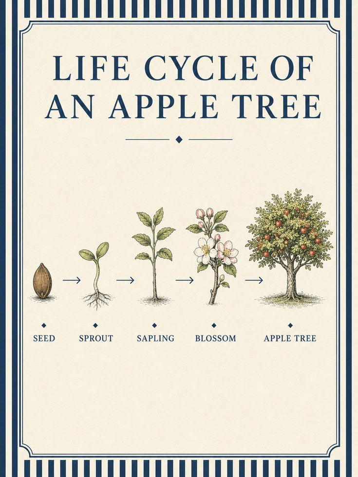 Life Cycle Poster - artwork on paper