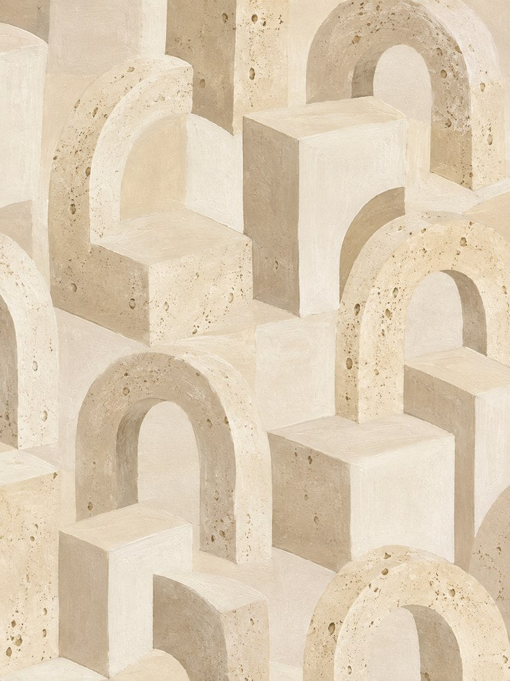 Geometric Arch Wall Art - artwork on paper