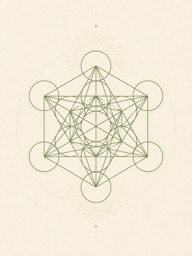 Metatron's Cube Print - artwork on paper