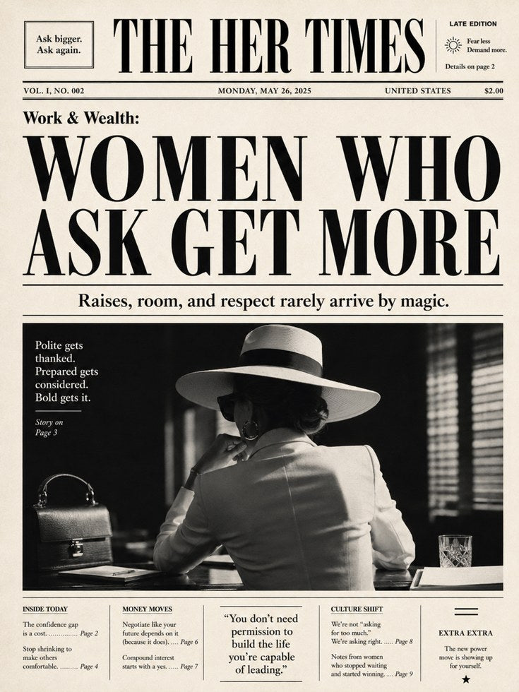 Feminist Newspaper Print: Bold Empowerment Typography Art - artwork on paper