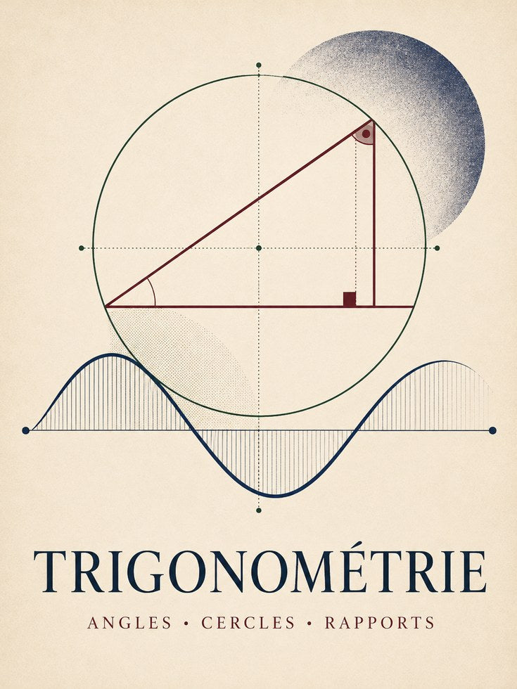 Math Wall Art – Trigonometry Print - artwork on paper