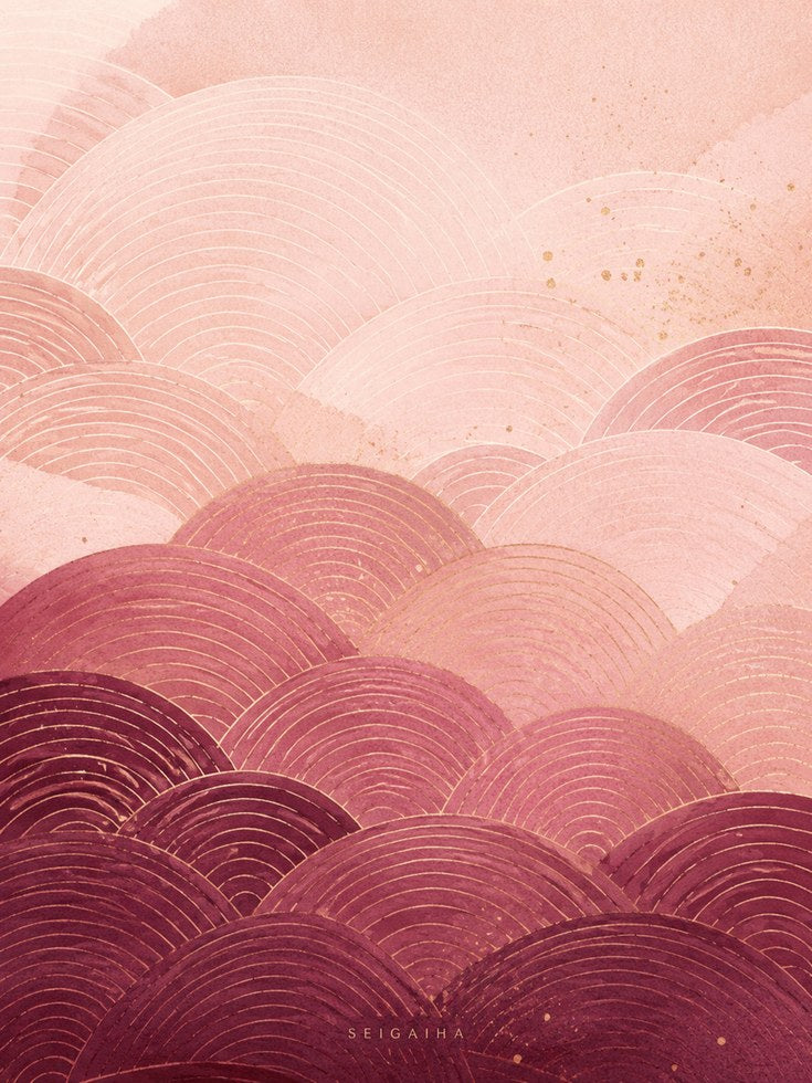 Japanese Wave Art Print - artwork on paper
