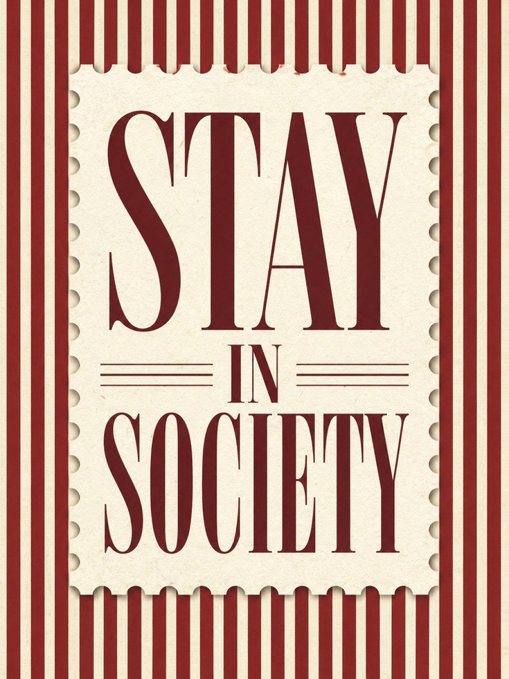 Vintage Typography Print - artwork on paper