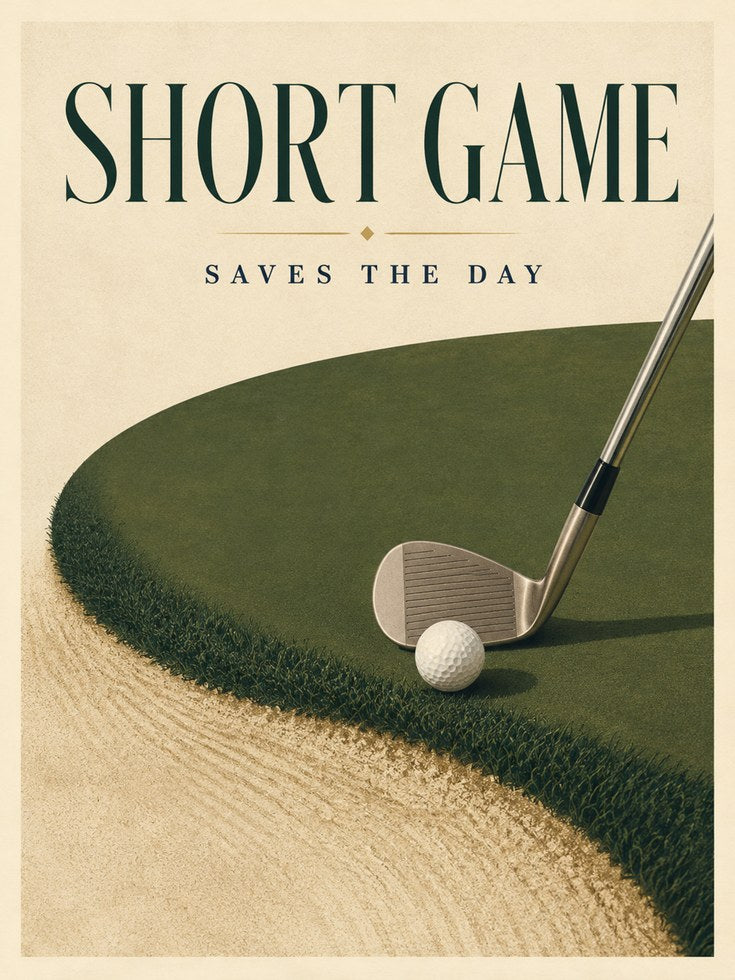 Vintage Golf Print – Mid-Century Sports Poster - artwork on paper